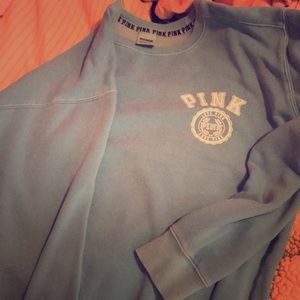PINK blue crew neck sweater